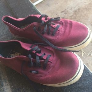Maroon vans worn couple times not even broke in.